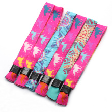 Wholesale Custom Woven Popular Printed Logo Wrist Strap Wristband Lanyard